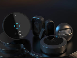 Interieur met Livolo schakelaars voor smart in huis automatisering