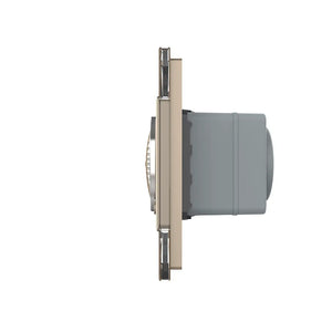Livolo gouden wandcontactdoos met aardpen en ingebouwde Bluetooth luidspreker