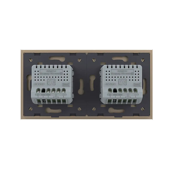 Livolo | Goud | 1+1 | Puls | 12 of 24V DC | Schakelaar Livolo Nederland B.V.