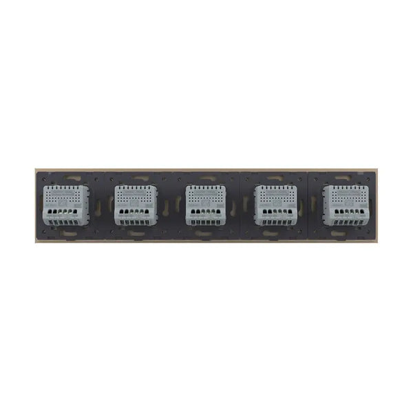 Livolo | Goud | 1+1+1+1+1 | Puls | Schakelaar Livolo Nederland B.V.