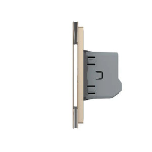Livolo | Goud | 1+2 | Puls | 12 of 24V DC | Schakelaar Livolo Nederland B.V.