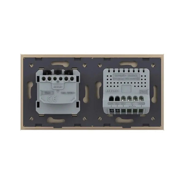 Livolo | Goud | 1+SR | Dimmer | Wisselschakelaar met wandcontactdoos Livolo Nederland B.V.