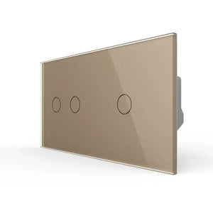 Livolo | Goud | 2+1 | Aan/Uit | 12 of 24V DC | Schakelaar Livolo Nederland B.V.