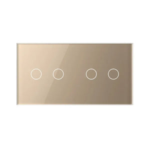 Livolo | Goud | 2+2 | Puls | Schakelaar Livolo Nederland B.V.