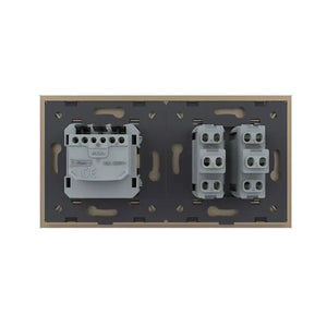 Livolo | Goud | 2+SR | Puls | Wipschakelaar met wandcontactdoos Livolo Nederland B.V.