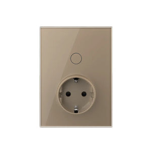 Livolo | Goud | Aan/Uit | Schakelaar met wandcontactdoos | 1 inbouwdoos Livolo Nederland B.V.