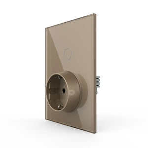 Livolo | Goud | Aan/Uit | Wisselschakelaar met wandcontactdoos | 1 inbouwdoos | Smart Home Livolo Nederland B.V.