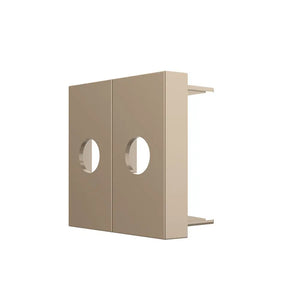 Gouden dubbele wand kabeldoorvoer voor HDMI, netwerk, audio en andere aansluitkabels