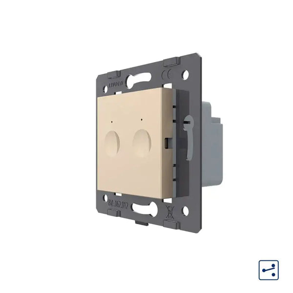 Livolo | Goud | SR | Module | Aan/Uit | Dubbel | Wisselschakelaar | Smart Home