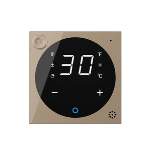 Gouden Livolo SR thermostaatmodule voor regeling van 230V-apparaten