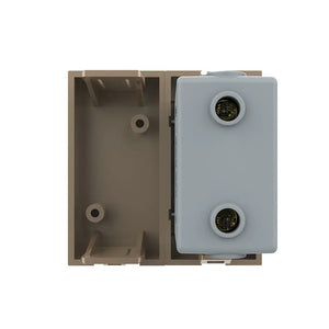 Gouden Livolo USB laadmodule met blindplaat voor modern design schakelmateriaal