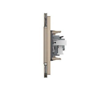 Livolo | Goud | SR+SR | Wandcontactdoos | Telefoon | Blindplaat Livolo Nederland B.V.