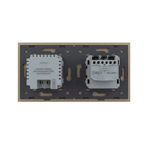 Livolo | Goud | SR+SR | Wandcontactdoos | Wandverlichting | Beweging en nacht sensor Livolo Nederland B.V.
