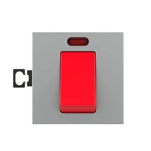 Livolo | Grijs | 1 | Module | Aan/Uit | Dubbelpolige schakelaar | 16A Livolo Nederland B.V.