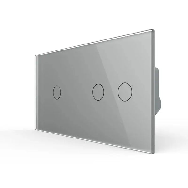 Livolo | Grijs | 1+2 | Aan/Uit | 12 of 24V DC | Schakelaar Livolo Nederland B.V.