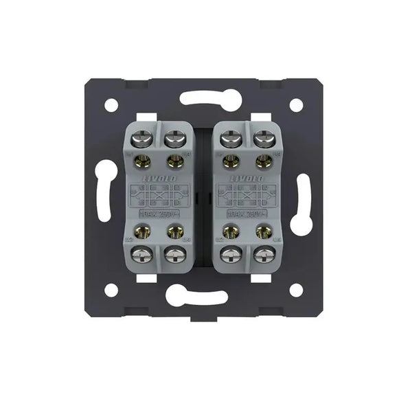 Livolo | Grijs | 2 | Module | Aan/Uit | Kruis | Wipschakelaar Livolo Nederland B.V.
