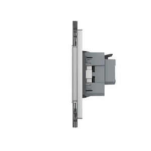 Livolo | Grijs | 2+2+SR+SR | Aan/Uit | Wipschakelaar met dubbele wandcontactdoos Livolo Nederland B.V.