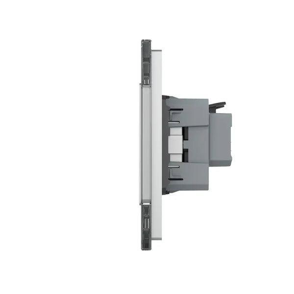 Livolo | Grijs | 2+SR+SR+SR+SR | Aan/Uit | Wipschakelaar met vier wandcontactdozen Livolo Nederland B.V.
