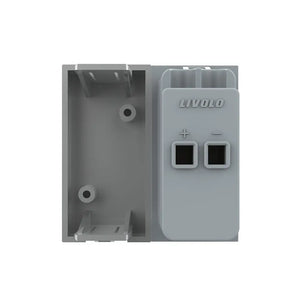 Livolo | Grijs | SR | Audio insteek | Blindplaat Livolo Nederland B.V.