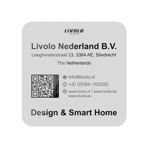 Livolo | Sample kaart | Glazen afdekraam | Bekijk 4 kleuren thuis Livolo Nederland B.V.