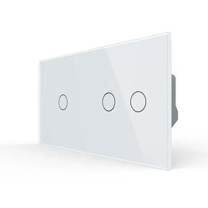 Livolo | Wit | 1+2 | Aan/Uit | 12 of 24V DC | Schakelaar Livolo Nederland B.V.