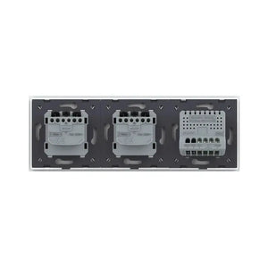 Livolo | Wit | 1+SR+SR | Aan/Uit | Wisselschakelaar met dubbele wandcontactdoos Livolo Nederland B.V.