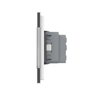 Livolo | Wit | 1+SR+SR | Dimmer | Schakelaar met dubbele wandcontactdoos Livolo Nederland B.V.