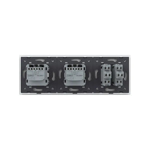 Livolo | Wit | 2+SR+SR | Aan/Uit | Wipschakelaar met dubbele wandcontactdoos Livolo Nederland B.V.