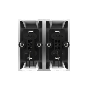 Witte Livolo dubbele tulp aansluiting voor geïntegreerde audio in design schakelmateriaal