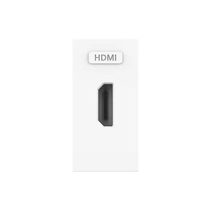 Witte Livolo SR HDMI module voor vaste HDMI aansluiting in de wand
