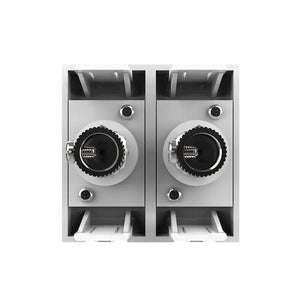 Witte Livolo TV wandcontactdoos male female voor een nette geïntegreerde coaxverbinding