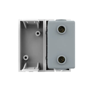 Witte Livolo USB laadmodule met blindplaat voor modern design schakelmateriaal
