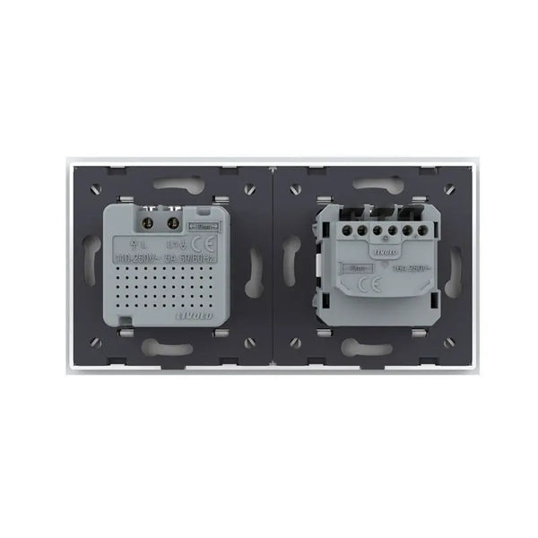 Livolo | Wit | SR+SR | Aan/Uit | Wandcontactdoos | Bewegingsmelder Livolo Nederland B.V.
