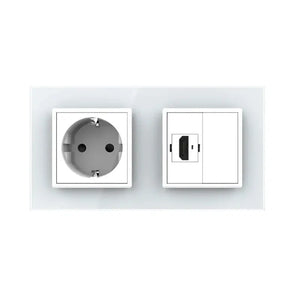 Livolo | Wit | SR+SR | Wandcontactdoos | HDMI aansluiting | Blindplaat Livolo Nederland B.V.
