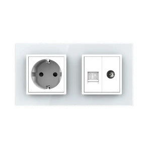 Livolo | Wit | SR+SR | Wandcontactdoos | Netwerk | TV Livolo Nederland B.V.