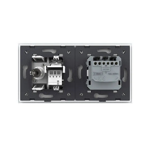 Livolo | Wit | SR+SR | Wandcontactdoos | Telefoon | TV Livolo Nederland B.V.