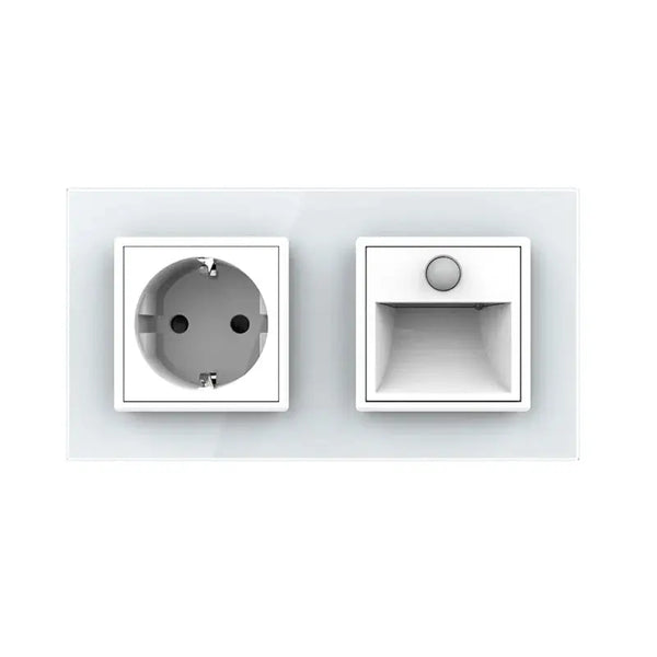 Livolo | Wit | SR+SR | Wandcontactdoos | Wandverlichting | Beweging en nacht sensor Livolo Nederland B.V.
