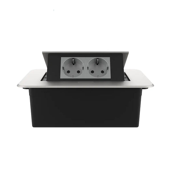 Livolo | Zilver | 2 | Pop-Up Stekkerdoos | Push | Inbouw | Stopcontacten - Grijs Livolo Nederland B.V.