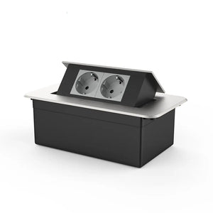 Livolo | Zilver | 2 | Pop-Up Stekkerdoos | Push | Inbouw | Stopcontacten - Grijs Livolo Nederland B.V.