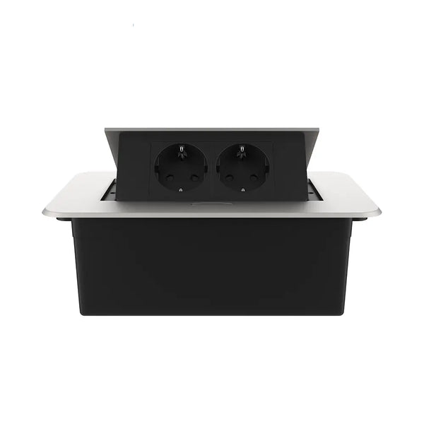 Livolo | Zilver | 2 | Pop-Up Stekkerdoos | Push | Inbouw | Stopcontacten - Zwart Livolo Nederland B.V.