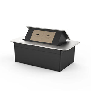 Livolo | Zilver | 2 | Pop-Up Stekkerdoos | Push | Inbouw | USB-C + USB-C - Goud Livolo Nederland B.V.