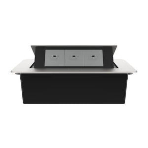 Livolo | Zilver | 3 | Pop-Up Stekkerdoos | Push | Inbouw | USB/C - Grijs Livolo Nederland