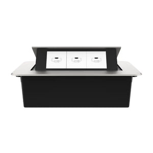 Livolo | Zilver | 3 | Pop-Up Stekkerdoos | Push | Inbouw | USB/C - Wit Livolo Nederland