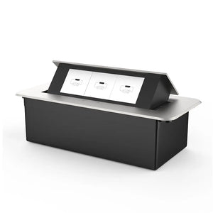 Livolo | Zilver | 3 | Pop-Up Stekkerdoos | Push | Inbouw | USB/C - Wit Livolo Nederland