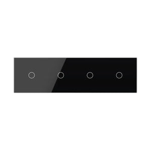 Livolo | Zwart | 1+1+1+1 | Puls | Schakelaar Livolo Nederland B.V.