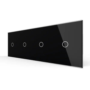 Livolo | Zwart | 1+1+1+1 | Puls | Schakelaar Livolo Nederland B.V.