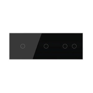 Livolo | Zwart | 1+1+2 | Puls | Schakelaar Livolo Nederland B.V.
