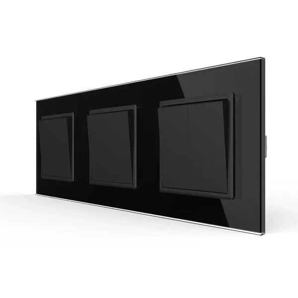 Livolo | Zwart | 1+1+2 | Puls | Wipschakelaar Livolo Nederland