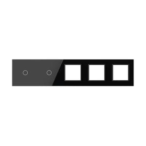 Livolo | Zwart | 1+1+SR+SR+SR | Glasplaat | Combinatie Livolo Nederland B.V.