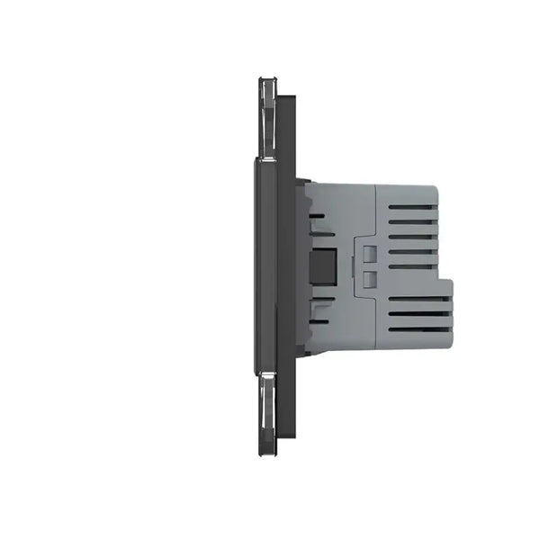 Livolo | Zwart | 1+SR | Aan/Uit | Schakelaar met wandcontactdoos + USB-C Oplader Livolo Nederland B.V.
